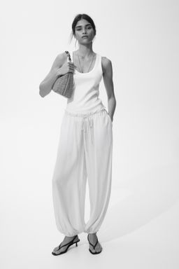 Pantal?n globo con cord?n de ajuste - H&m фото 6