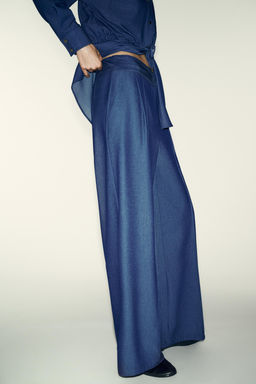 WIDE-LEG TROUSERS WITH DARTS - Zara фото 9