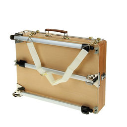 Этюдник, 33×46×13 см, максимальная высота ножек 83 см, металлические, телескопические, бук