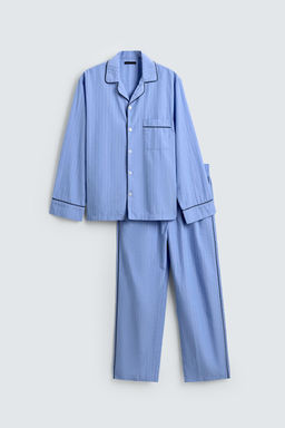 SET PIJAMA ESTRUCTURA VIVOS CONTRASTE / Azul - Zara фото 10