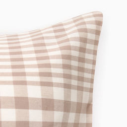 Наволочка «Этель» Beige cage, 50×70 см, жатый хлопок