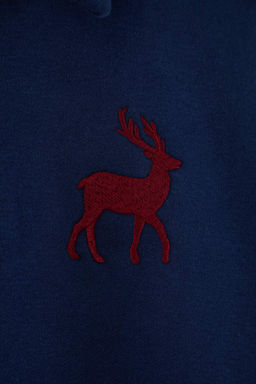 Siyah Yeni Oversize/Genis Kesim Soft Kalite Ici Polarl? Polo Yaka Sweatshirt TMNAW26SW00004 - Trendyolmilla фото 13