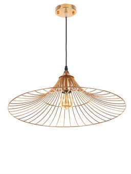 Светильник потолочный BayerLux Mila, 1×40 Вт, Е27, золото, 50×50×13 см
