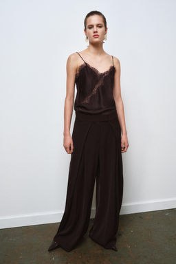 ZW COLLECTION LACE CAMISOLE TOP - Zara фото 18