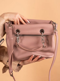 Сумка женская трансформер эко-кожа 33-013-12 цвет розовый - Vera victoria vito фото 3