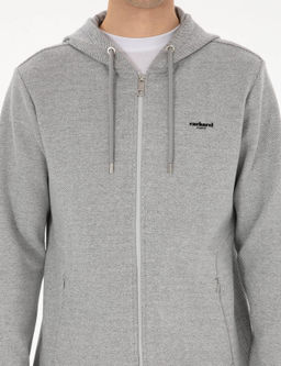 Gri Melanj Regular Fit Pamuk Kar___ml_ Tam Fermuarl_ Sweatshirt - Cacharel фото 6
