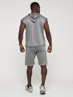 Спортивный костюм летний мужской серого цвета 22610Sr