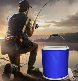 Складное ведро FLEXIBLE WATER PAIL 7 литров,оранжевое - Ying guns фото 3