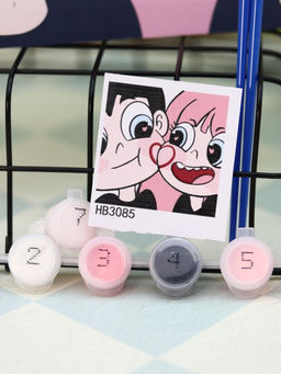 Картина по номерам на подрамнике Draw Me! Love of life, (20*20 см)