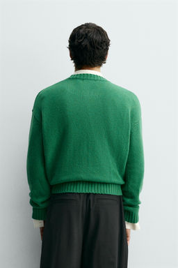 JERSEY 100% LANA / Verde - Zara фото 3