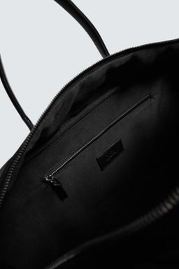 BOLSO DE VIAJE T?CNICA / Negro - Zara фото 4