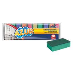 Губки для посуды 10шт AZUR арт. 030160