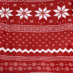 Плед флисовый 150х200 см Красный с белыми снежинками / GP611-4 /уп 100/ 696142 - ГалеонТрейд фото 4