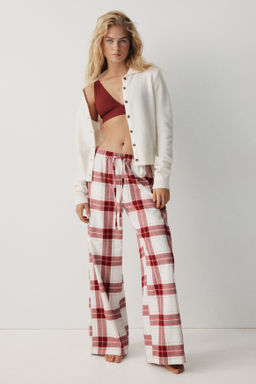 Pantal?n de pijama de franela - H&m фото 7