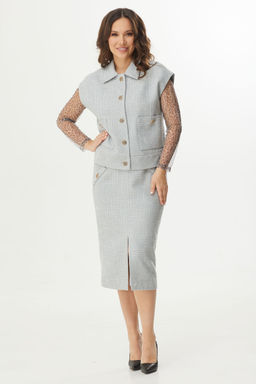 Костюм Magia mody 2392 серый+леопард