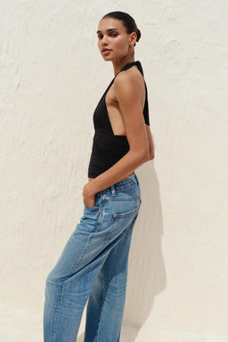 DRAPED HALTER TOP - Zara фото 12