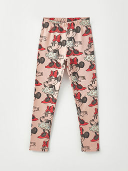 Bisiklet Yaka Minnie Mouse Bask?l? Uzun Kollu K?z ?ocuk Sweatshirt ve Tayt - Waikiki фото 3