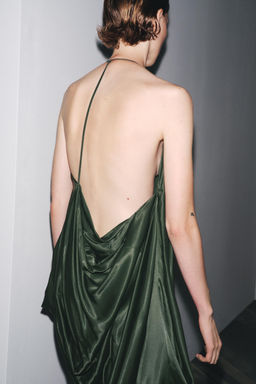 ZW COLLECTION ASYMMETRIC SATIN DRESS - Zara фото 17