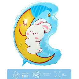 Шар фольгированный 28 Зайка на луне