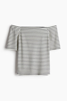 Top off-the-shoulder en punto - H&m фото 6