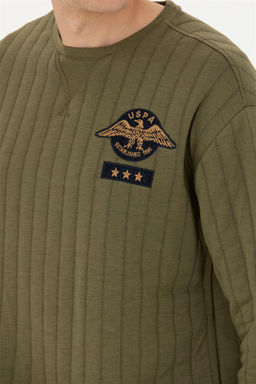 Мужской свитшот цвета хаки - U.s. polo assn фото 14