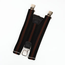 Подтяжки взрослые «Великан» для полных, ширина 3.8 см, чёрный/коричневый