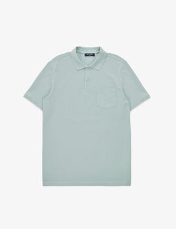 Koyu Mint Regular Fit %100 Pamuk Cepli K_vr_lmaz D__meli Polo Yaka Basic Ti__rt