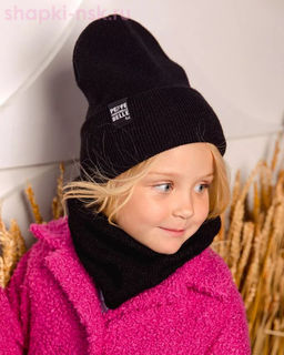 PQ 18 PD 18 Комплект для девочки (колпак+снуд) (52-54)