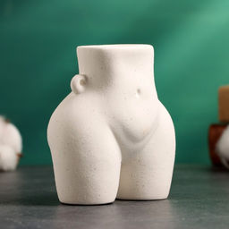 Подсвечник на 1 свечу TAKE IT EASY «Марта», керамика, белый песок, 10×6×8 см