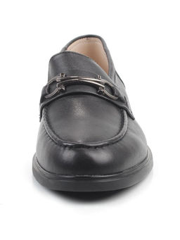 03-DEB16-1 BLACK Лоферы женские (натуральная кожа)