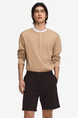Pantal?n corto en mezcla de lino Regular Fit - H&m фото 7