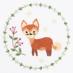 Набор для вышивания PANNA Живая картина JK-2130 Рыжая лисичка 10 х 10 см