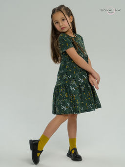 Платье Тия горчичные ветки - Sovalina фото 24