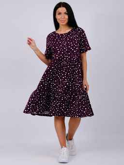 Платье Касадея, трикотаж - Малина фото 29