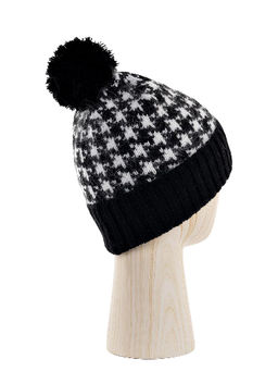Шапка жен. шерсть+анг+нейл LB-J44008 black/white - Labbra фото 2