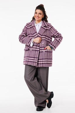 Пальто ANELLI 1525 цвет дымчатой орхидеи  фото 2