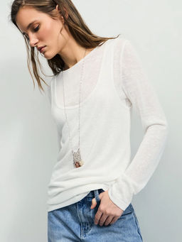 Двойной лонгслив из вискозы / Zarina  фото 5