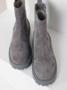 Челси 360.P.taskanagr. серый замок замша/Мех