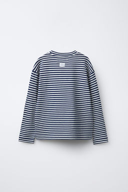 STRIPED LABEL T-SHIRT