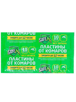 Средство от комаров SAFEX, пластины, 10 шт.  фото 3