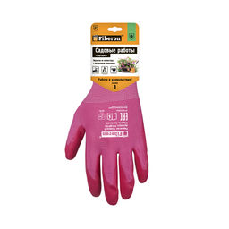 Цена за 2 шт. Перчатки "Для садовых работ. Барбарис" полиэстр, нитриловое покрытие МИКС цветов М (PR-NP191)