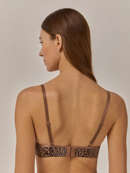 Бюстгальтер с мягкой чашкой жен. Kirs черный принт