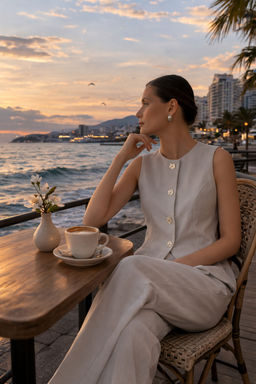 Жилет из льна 7011892