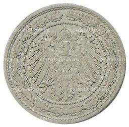 Монета 20 пфеннигов 1892 года A Германия