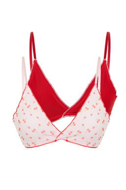 TRENDYOLMILLA Pembe-Cok Renkli 2li Tul Ip Ask?l? Balensiz Kaps?z Bralette Orme Sutyen THMSS24SU00010 фото 7