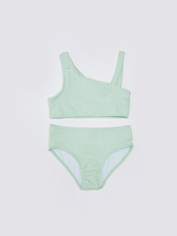Kendinden Desenli K?z ?ocuk Bikini