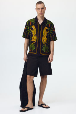 Camisa resort estampada Relaxed Fit - H&m фото 3