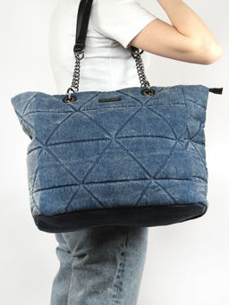 Сумка женская текстиль DJ-7050-2-BLUE JEAN 1отдел, синий SALE 261486 - Bobo фото 5