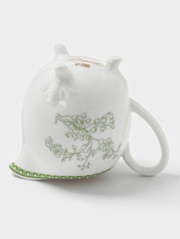 Молочник WY Bloomware, 250 мл, фарфор, белый, зелёный