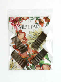 Цена за 2 шт. Невидимки для волос 40 шт. «Мечтай» 5 см